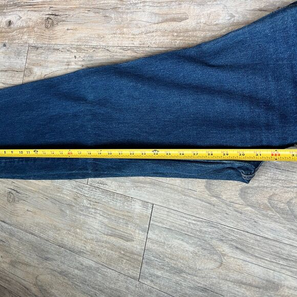 Vintage Calvin Klein Jeans Women's 6 / 25 x 31 Wide Leg High Rise Blue 80s USA - Picture 6 of 12